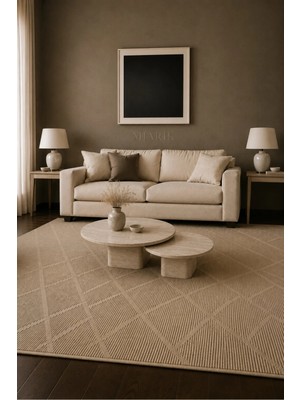 Miarik Design Lucy -Doğal Şekil Tabla Çıtalı Silindir Ayak Orta Sehpa