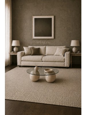 Miarik Design Camelia-Traverten Yarım Küreli Orta Sehpa