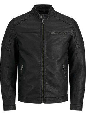 Jack & Jones Erkek Kisa Kesim Biker Ceket - Tano