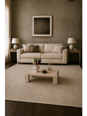Miarik Design Elegant-Traverten Dikdörtgen Geçmeli Sehpa