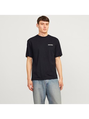 Jack & Jones Erkek Gögüs Baskili Rahat Kalip Tisört - Legacy