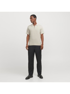 Jack & Jones Erkek Polo Yaka Kisa Kollu Triko Tisört - Milano