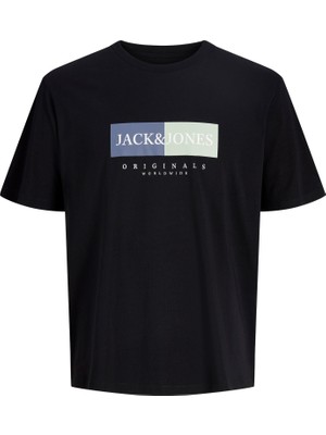 Jack & Jones Erkek Gögüs Baskili Bisiklet Yaka Tisört - Frederiksberg