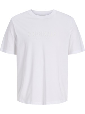Jack & Jones Erkek Gögüs Baskili Bisiklet Yaka Tisört - Frederiksberg
