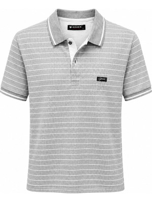 Classics Men Gewer Slim Fit Erkek Polo Yaka Kısa Kol Çizgili Tişört  7702