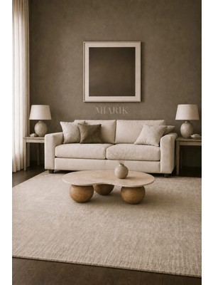 Miarik Design Armutlu-Mermer Plaka Ahşap Silindir Ayak