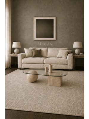 Miarik Design Dekoratif Traverten Top Kup Orta Sehpa