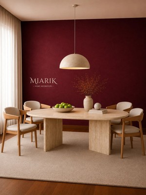 Miarik Design Traverten Yemek Masası