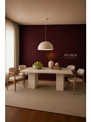 Miarik Design Traverten Yemek Masası