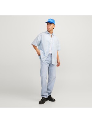 Jack & Jones Erkek Relaxed Fit Yüksek Bel Jean - Chris