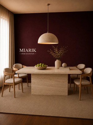 Miarik Design Traverten Yemek Masası