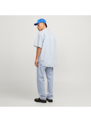 Jack & Jones Erkek Relaxed Fit Yüksek Bel Jean - Chris