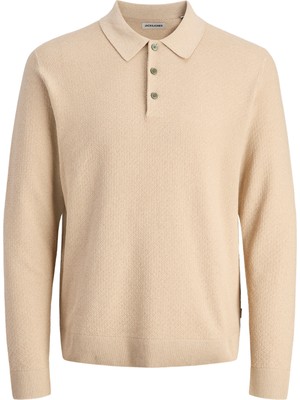 Jack & Jones Erkek Regular Fit Triko Polo Kazak - Sandri