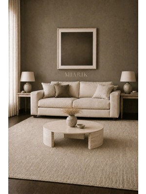 Miarik Design Mermer C Ayaklı Alice Yuvarlak Orta Sehpa