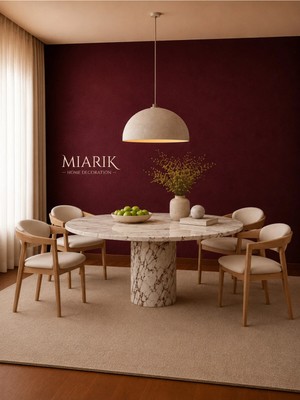 Miarik Design Menekse Yuvarlak Yemek Masası