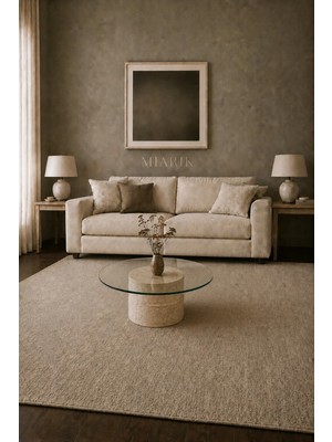 Miarik Design Mermer Yuvarlak Orta Sehpa