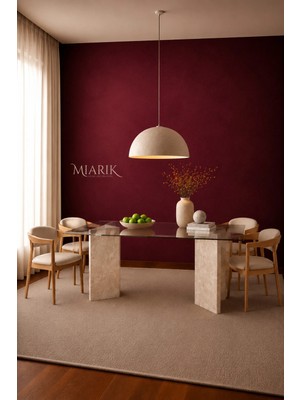 Miarik Design Vemyamaacam-Traverten Mermer Yemek Masası
