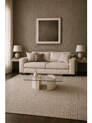 Miarik Design Traverten 2 Kabuk Ayaklı Orta Sehpa