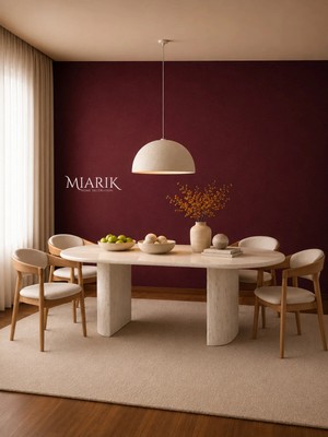 Miarik Design Halin-Traverten Yemek Masası