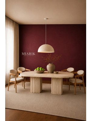Miarik Design Traverten Yemek Masası