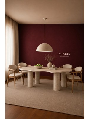 Miarik Design Traverten Yemek Masası
