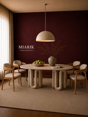 Miarik Design Traverten Yemek Masası