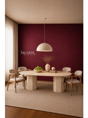 Miarik Design Traverten Yemek Masası