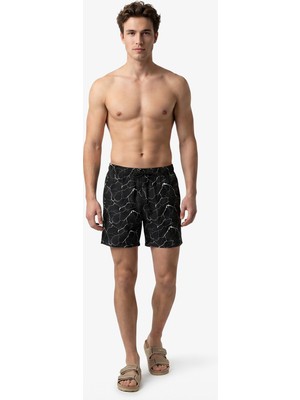 Nautica Erkek Siyah Regular Fit Deniz Şortu T65515T.0TB