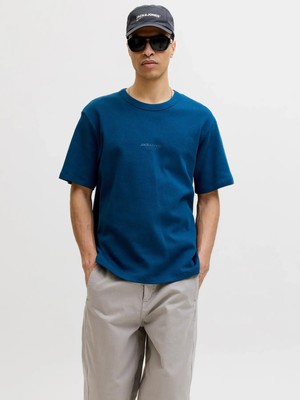 Jack & Jones Jack&jones Jcoclub Structure Tee Erkek T-Shirt 12289941
