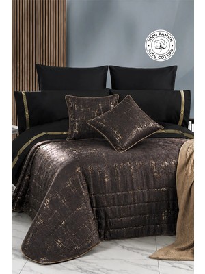 Evien Home Evlen Home Collection %100 Pamuk Prestij Nevresimli Yatak Örtüsü Seti Çeyiz Seti (10 Parça) | Gelin Seti