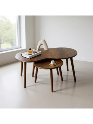 Kagu Marlo Zigon Sehpa 3lü Takım MDF Malzeme ile Modern Tasarım ve Fonksiyonel Kullanım