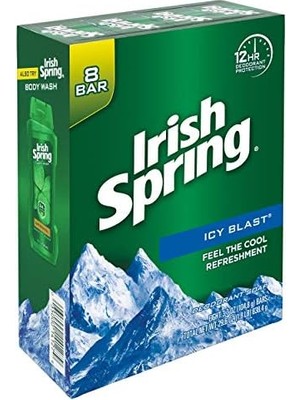 Vuralsin38 Irish Spring Icyblast Refreshment Deodorant Sabun Uniseks Sabun 8 Sayılı (0737052216546)