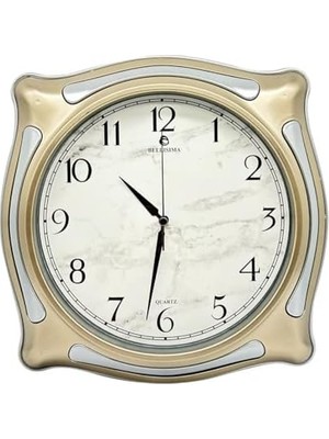 Vuralsin38 BL-1056 Serisi Klasik Kadran Sessiz Akar 30 cm Duvar Saati -Gri