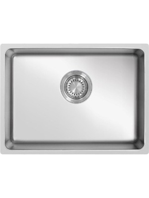 Ukinox Mu 500 Tek Hazneli Tezgah Altı Evye 304 Inox Paslanmaz Çelik Gövde