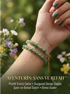 Aventurine Doğal Taş Bilezik