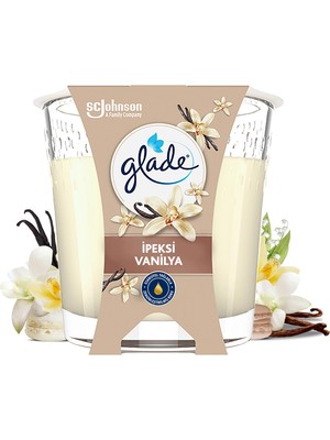 Glade Mum Vanilya Kokulu Mum, Tek Fitilli, 112 G, Esansiyel Yağ Içeren Koku, Pamuk Fitil