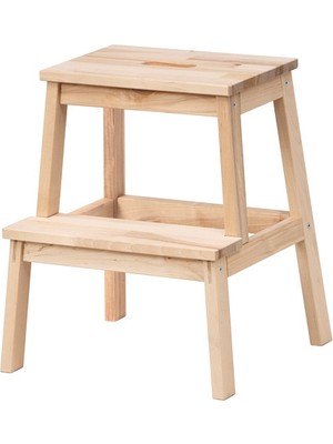 IKEA Bekvam Kayın Rengi Mutfak Tabure Merdiven - Masif Ahşap, 120 kg Taşıma Kapasitesi