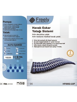 Freely HF6002 Boru Tipi Ventilasyonlu Havalı Yatak Sistemi