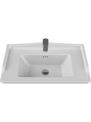 Turkuaz Cerastyle Kapadokya Etajerli Lavabo 80 cm Geniş Kullanım Alanı Sunan Şık Tasarım 036300U