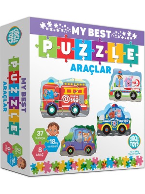 Circle Toys 37 Parça My Best Puzzle Araçlar Eğlenceli Tasarım Zeka Geliştirici Oyun