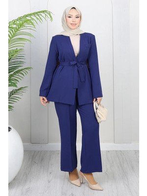 Missvalle Soft Blazer Takım Indigo 19389