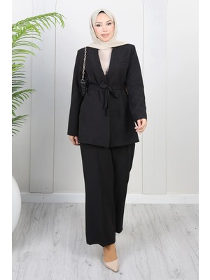 Missvalle Soft Blazer Takım Siyah 19389