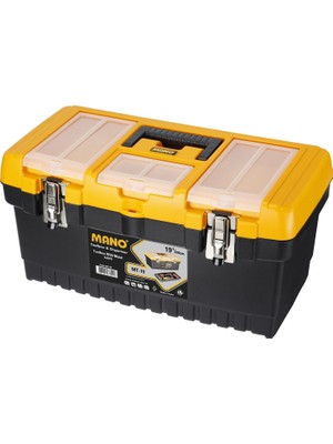Mano Grip Metal Kilitli Takım Çantası 19" MT19 Dayanıklı Plastik ve Ergonomik Sap ile Çok Amaçlı Kullanım