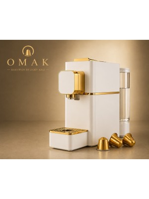 Omak Kapsül Kahve Makinası / Sıcak Su Nozüllü SV826H WG BEYAZ-ALTIN