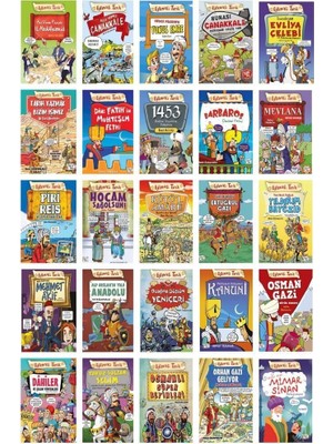 Timaş Yayınları Timaş Eğlenceli Tarih Seti 25 Kitap Set Komisyon Yazarlı Dikkat & Zeka Geliştirme Kitapları 7-12 Yaş