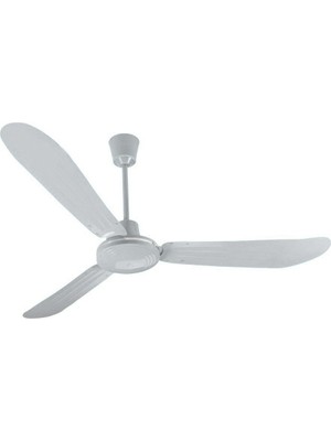 Raks Pf 56 Kosta 3 Kanatlı Tavan Vantilatörü 100 Watt Beyaz Metal Malzeme ile Salon Kullanımı İçin Özel Tasarım