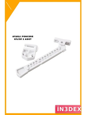 İn3dex Pencere Açılma Kilidi 2'li Set Güvenlik Aparatı