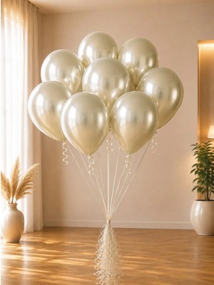 Kalisan Beyaz Altın Krom Balon 12 inc 50'li