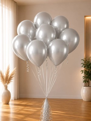 Kalisan Gümüş Krom Balon 12 inc 50'li