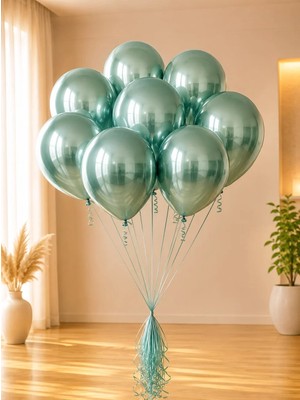 Kalisan Yeşil Krom Balon 12 inc 50'li